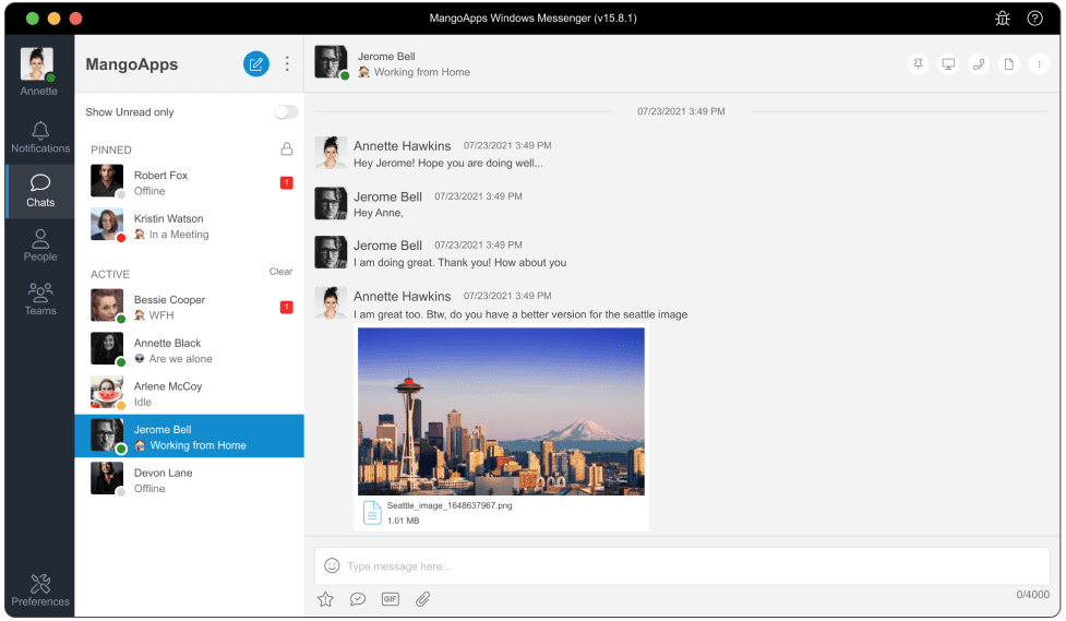 MangoApps Messenger