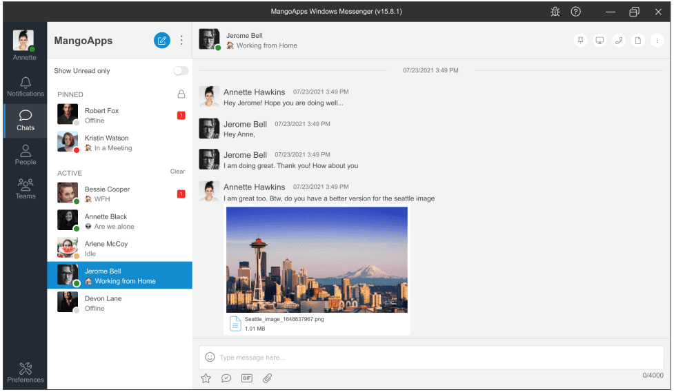 MangoApps Messenger